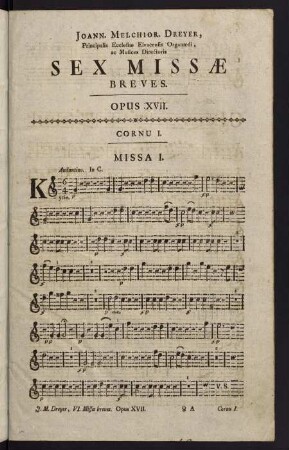 1-15, Cornu I. Missa I. - Missa III.