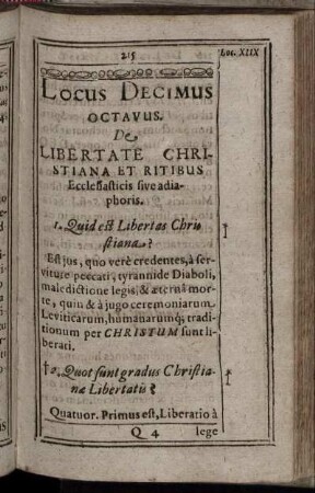 Locus Decimus Octavus [ - ] Locus Decimus Nonus.