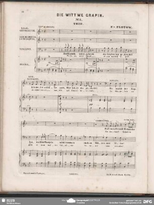 Trio: "Madame voici l'acte / Der Marquis unterschrieb"