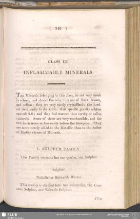 Class III. Inflammable Minerals