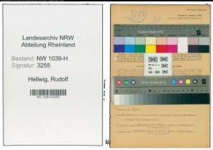 Entnazifizierung Rudolf Hellwig , geb. 26.01.1892 (Lehrer)