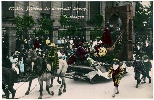 500-jähr. Jubiläum der Universität Leipzig: Faustwagen [500 jähr. Jubiläum der Universität zu Leipzig]