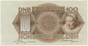 Geldschein, 100 Gulden, 9.7.1947