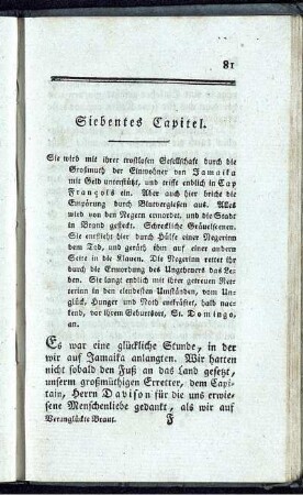 Siebentes Capitel