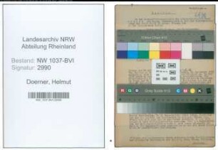 Entnazifizierung Helmut Doerner , geb. 20.02.1911 (Buchhalter)