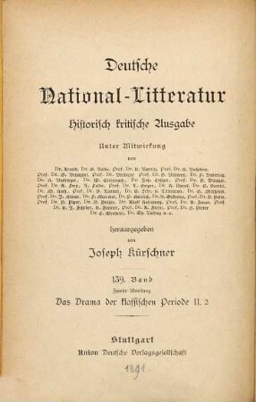 Das Drama der klassischen Periode, 2,2. Kotzebue und Collin