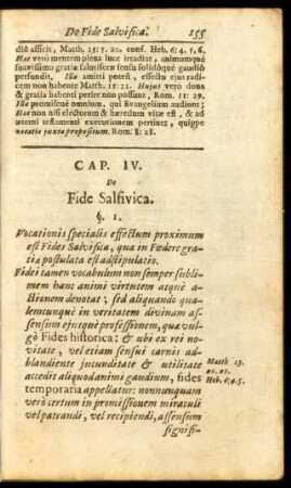 Cap. IV. De Fide Salfivica. [!]