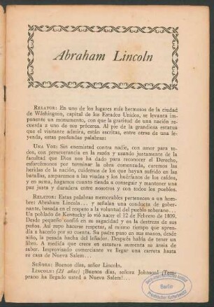 Abraham Lincoln