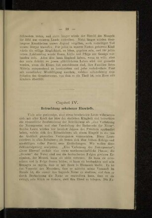 Capitel IV. Betrachtung erhobener Einwürfe.