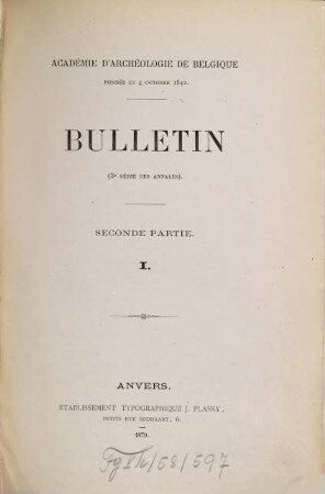 Bulletin. 1879/84 = Vol. 3