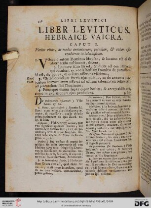 Liber Leviticus, Hebraice Vaicra