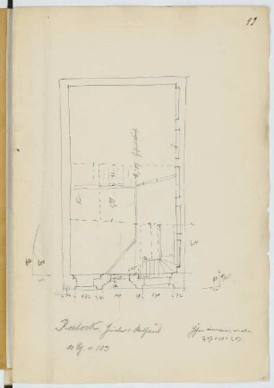 Rathaus, Rostock: Grundriss (aus: Skizzen- und Fotoalbum 17)