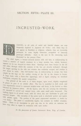 Plate III. Incrusted-work