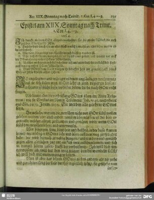 Epistel am XIIX. Sonntag nach Trinit. 1. Cor. 1, 4. -- 9. vers. 4.