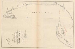 Plano de la costa e. de la Bahia de Manila