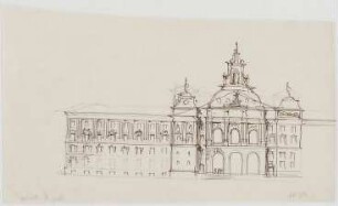 Thiersch, Friedrich von; Leipzig (Sachsen); Reichsgericht - Fassade (Teilansicht)