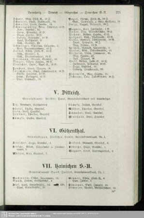 VII. Hainichen S.-A.