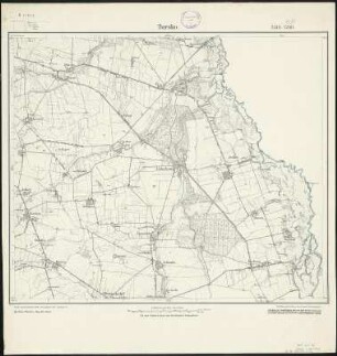 Meßtischblatt 4173 : Tursko, 1911 : Tursko. - Aufn. 1886, hrsg. 1888, bericht. 1911. - 1:25000. - [Berlin]: Reichsamt für Landesaufnahme, 1911. - 1 Kt.