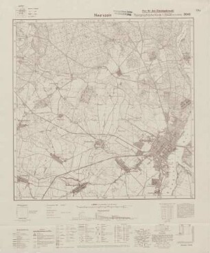 3042 Neuruppin, Topographische Karte 1:25000 (4cm - Karte)