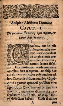Diss. polit. de foenore