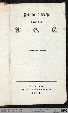 Fritzchens Reise durch das A.B.C.