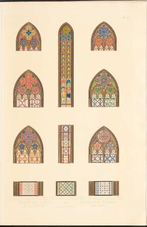 Ansicht, Risse und einzelne Teile des Domes von Köln: Ansichten Fenster