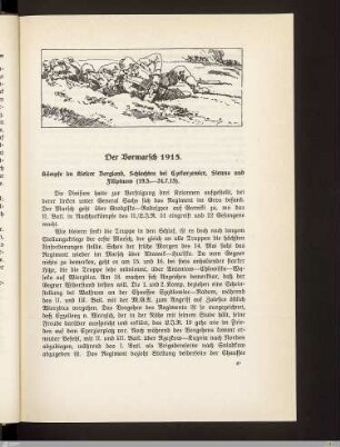 Der Vormarsch 1915