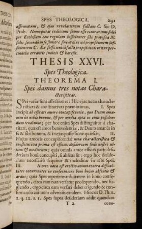 291-300, Thesis XXVI