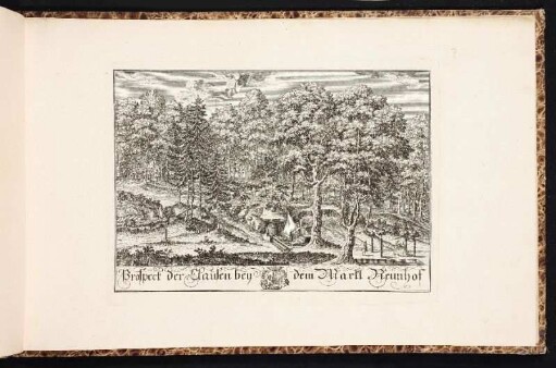 Prospect der Clausen bey dem Markt Neunhof. - Lauf-Neunhof