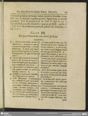 Caput IIX. De Jure Conviviorum circa Judicia