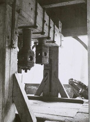 Meixmühle. Reste der alten Weinpresse
