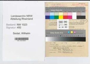 Entnazifizierung Wilhelm Seidel , geb. 04.07.1897 (Kaufm.Angest.)