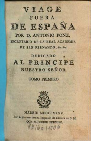 Viage Fuera De España, 1