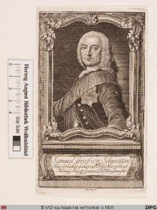 Bildnis Samuel von Schmettau (1742 Reichsgraf)