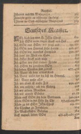 Teutsches Register.