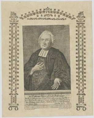 Bildnis des Tobias Ehrenfried Gebauer