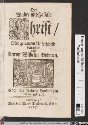 Der Wahre und Falsche Christ