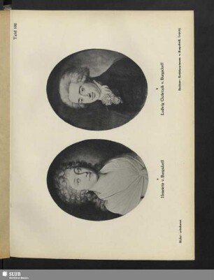 a) Henriette v. Burgsdorff - b) Ludwig Christoph v. Burgsdorff