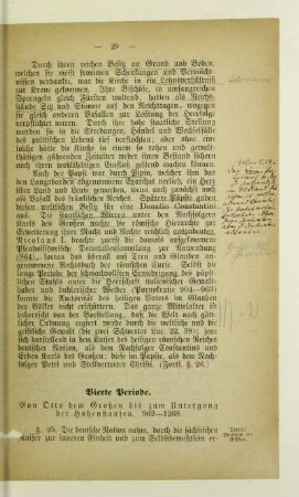 Vierte Periode. Von Otto dem Großen bis zum Untergang der Hohenstaufen. 962-1268