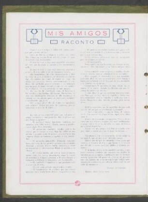 Mis amigos - Raconto