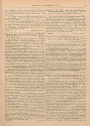 66-67 [Rezension] Mundle, Wilhelm, Die religiösen Erlebnisse. Ihr Sinn und ihre Eigenart