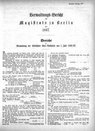 Beilage: Berichts-Beilage III