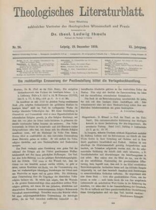417-418 [Rezension] Horten, Max, Die religiöse Gedankenwelt des Volkes im heutigen Islam