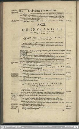 XXXI. De Inferno Et Aeterna Impiorum Damnatione