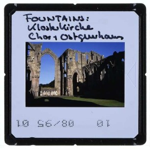 North Yorkshire, Fountains Abbey : Chor, Ostquerhaus