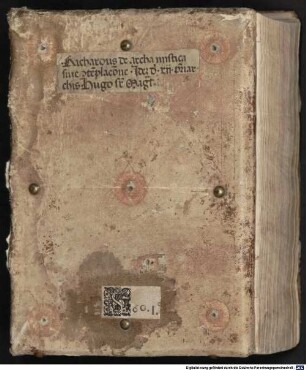 Richardus de S. Victore de archa mistica - BSB Clm 18578