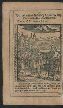 20. Petrus weinet bitterlich/ ...