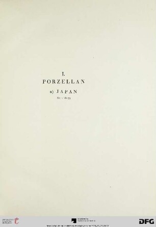 I. Porzellan (Nr. 1-323)