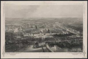 Ansicht von Leipzig, Stahlstich, um 1850 : Leipzig / Elsner. A. H. Payne. - [S.l.] , [um 1850]. - 1 Ansicht : Stahlstich ; 34 x 21 cm