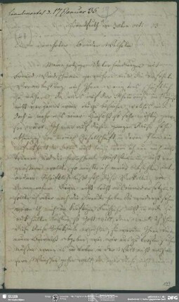 Eigenh. Brief von Dorothea von Schlegel an August Wilhelm von Schlegel, Frankfurt am Main, 30.10.1833